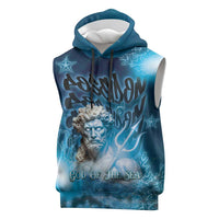 Poseidon Sleeveless Hoodie God Of The Sea - Wonder Print Shop