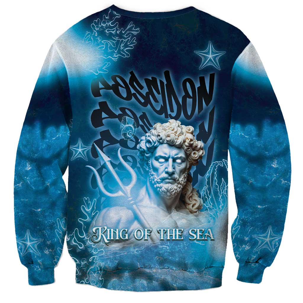 Poseidon Sweatshirt God Of The Sea - Wonder Print Shop
