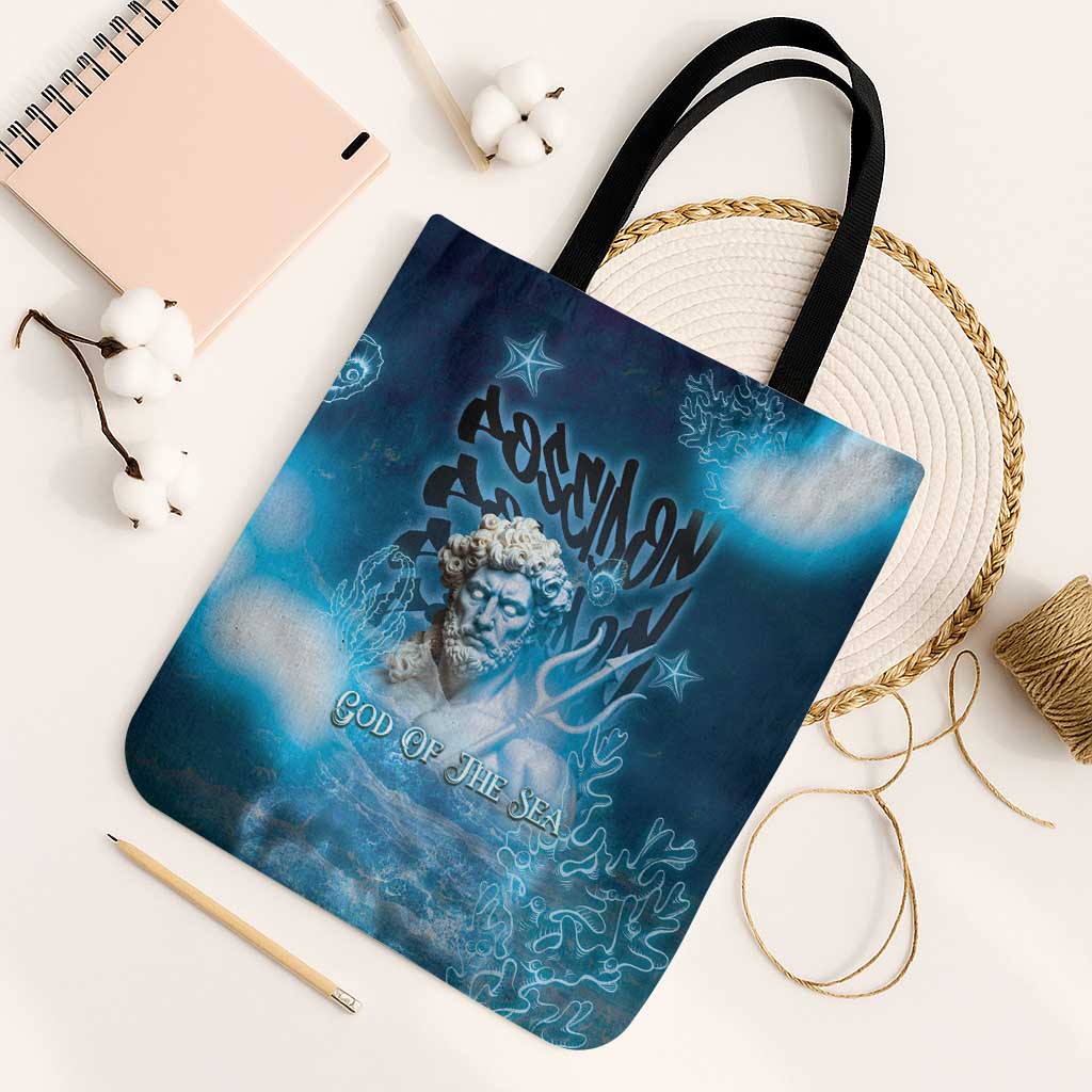 Poseidon Tote Bag God Of The Sea - Wonder Print Shop