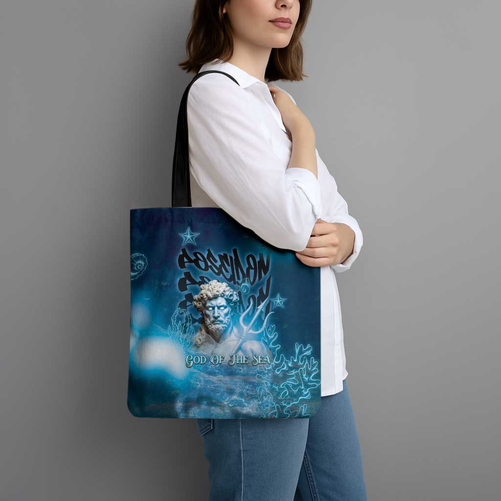 Poseidon Tote Bag God Of The Sea - Wonder Print Shop