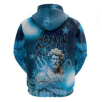 Poseidon Zip Hoodie God Of The Sea - Wonder Print Shop