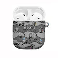 Jimothy The Raccoon AirPods Case It's Ok To Be Weird Raccoons Cute Sketch Pattern
