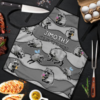 Jimothy The Raccoon Apron It's Ok To Be Weird Raccoons Cute Sketch Pattern