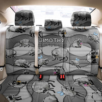 Jimothy The Raccoon Back Car Seat Cover It's Ok To Be Weird Raccoons Cute Sketch Pattern