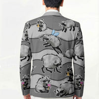 Jimothy The Raccoon Blazer It's Ok To Be Weird Raccoons Cute Sketch Pattern