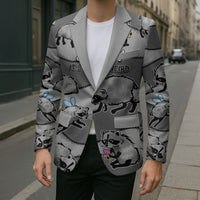 Jimothy The Raccoon Blazer It's Ok To Be Weird Raccoons Cute Sketch Pattern