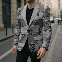Jimothy The Raccoon Blazer It's Ok To Be Weird Raccoons Cute Sketch Pattern