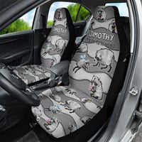 Jimothy The Raccoon Car Seat Cover It's Ok To Be Weird Raccoons Cute Sketch Pattern