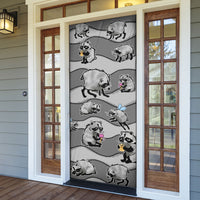 Jimothy The Raccoon Door Cover It's Ok To Be Weird Raccoons Cute Sketch Pattern