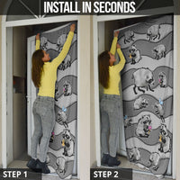 Jimothy The Raccoon Door Cover It's Ok To Be Weird Raccoons Cute Sketch Pattern