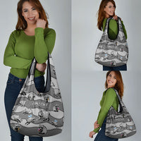 Jimothy The Raccoon Grocery Bag It's Ok To Be Weird Raccoons Cute Sketch Pattern
