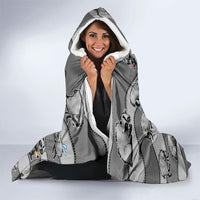 Jimothy The Raccoon Hooded Blanket It's Ok To Be Weird Raccoons Cute Sketch Pattern