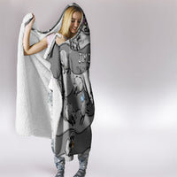 Jimothy The Raccoon Hooded Blanket It's Ok To Be Weird Raccoons Cute Sketch Pattern
