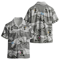 Jimothy The Raccoon Kid Hawaiian Shirt It's Ok To Be Weird Raccoons Cute Sketch Pattern