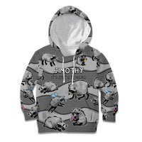 Jimothy The Raccoon Kid Hoodie It's Ok To Be Weird Raccoons Cute Sketch Pattern