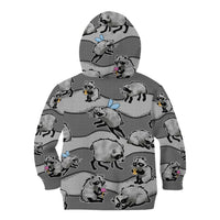 Jimothy The Raccoon Kid Hoodie It's Ok To Be Weird Raccoons Cute Sketch Pattern