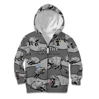 Jimothy The Raccoon Kid Hoodie It's Ok To Be Weird Raccoons Cute Sketch Pattern