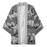Jimothy The Raccoon Kimono It's Ok To Be Weird Raccoons Cute Sketch Pattern