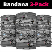 Jimothy The Raccoon Neck Gaiter It's Ok To Be Weird Raccoons Cute Sketch Pattern