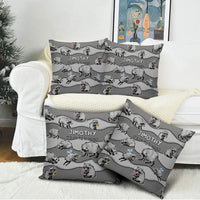 Jimothy The Raccoon Pillow Cover It's Ok To Be Weird Raccoons Cute Sketch Pattern