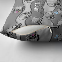 Jimothy The Raccoon Pillow Cover It's Ok To Be Weird Raccoons Cute Sketch Pattern