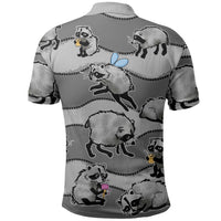 Jimothy The Raccoon Polo Shirt It's Ok To Be Weird Raccoons Cute Sketch Pattern