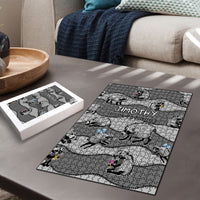 Jimothy The Raccoon Puzzle It's Ok To Be Weird Raccoons Cute Sketch Pattern