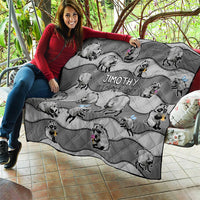 Jimothy The Raccoon Quilt It's Ok To Be Weird Raccoons Cute Sketch Pattern