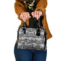 Jimothy The Raccoon Shoulder Handbag It's Ok To Be Weird Raccoons Cute Sketch Pattern