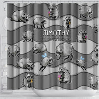 Jimothy The Raccoon Shower Curtain It's Ok To Be Weird Raccoons Cute Sketch Pattern