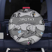 Jimothy The Raccoon Spare Tire Cover It's Ok To Be Weird Raccoons Cute Sketch Pattern