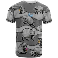 Jimothy The Raccoon T Shirt It's Ok To Be Weird Raccoons Cute Sketch Pattern