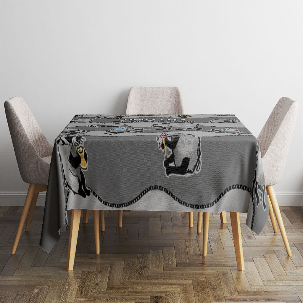 Jimothy The Raccoon Tablecloth It's Ok To Be Weird Raccoons Cute Sketch Pattern