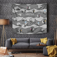 Jimothy The Raccoon Tapestry It's Ok To Be Weird Raccoons Cute Sketch Pattern