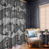 Jimothy The Raccoon Window Curtain It's Ok To Be Weird Raccoons Cute Sketch Pattern