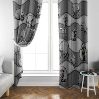 Jimothy The Raccoon Window Curtain It's Ok To Be Weird Raccoons Cute Sketch Pattern