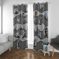 Jimothy The Raccoon Window Curtain It's Ok To Be Weird Raccoons Cute Sketch Pattern