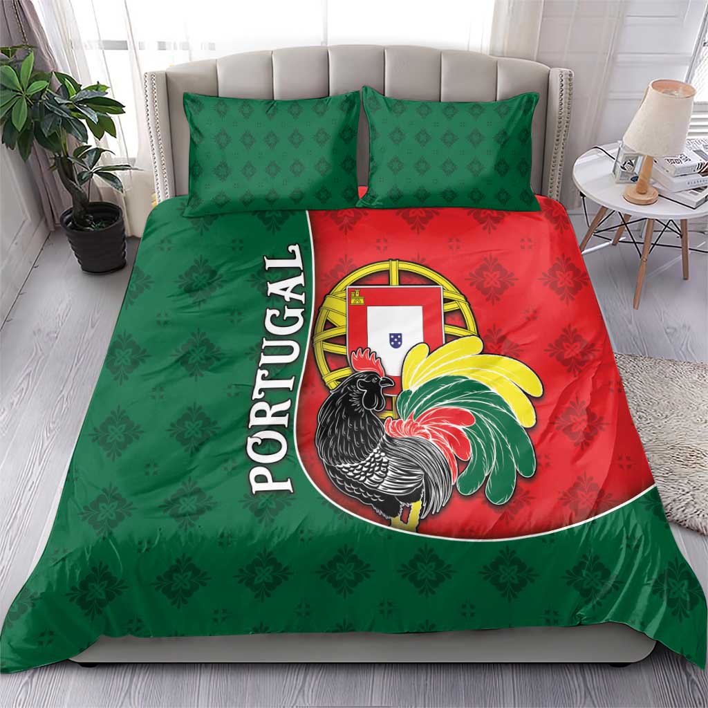 Portugal Bedding Set Rooster With Coat Of Arms - Wonder Print Shop