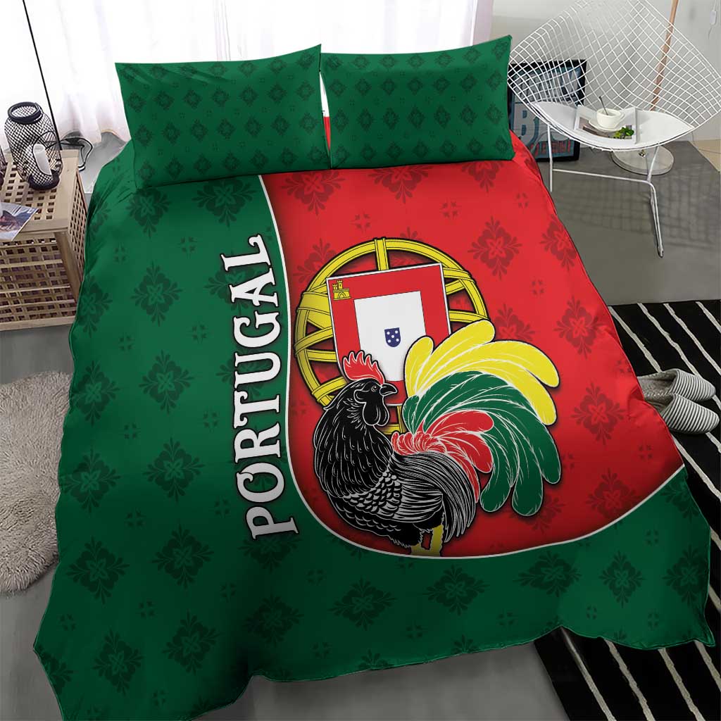 Portugal Bedding Set Rooster With Coat Of Arms - Wonder Print Shop