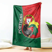 Portugal Blanket Rooster With Coat Of Arms - Wonder Print Shop