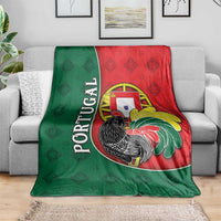 Portugal Blanket Rooster With Coat Of Arms - Wonder Print Shop