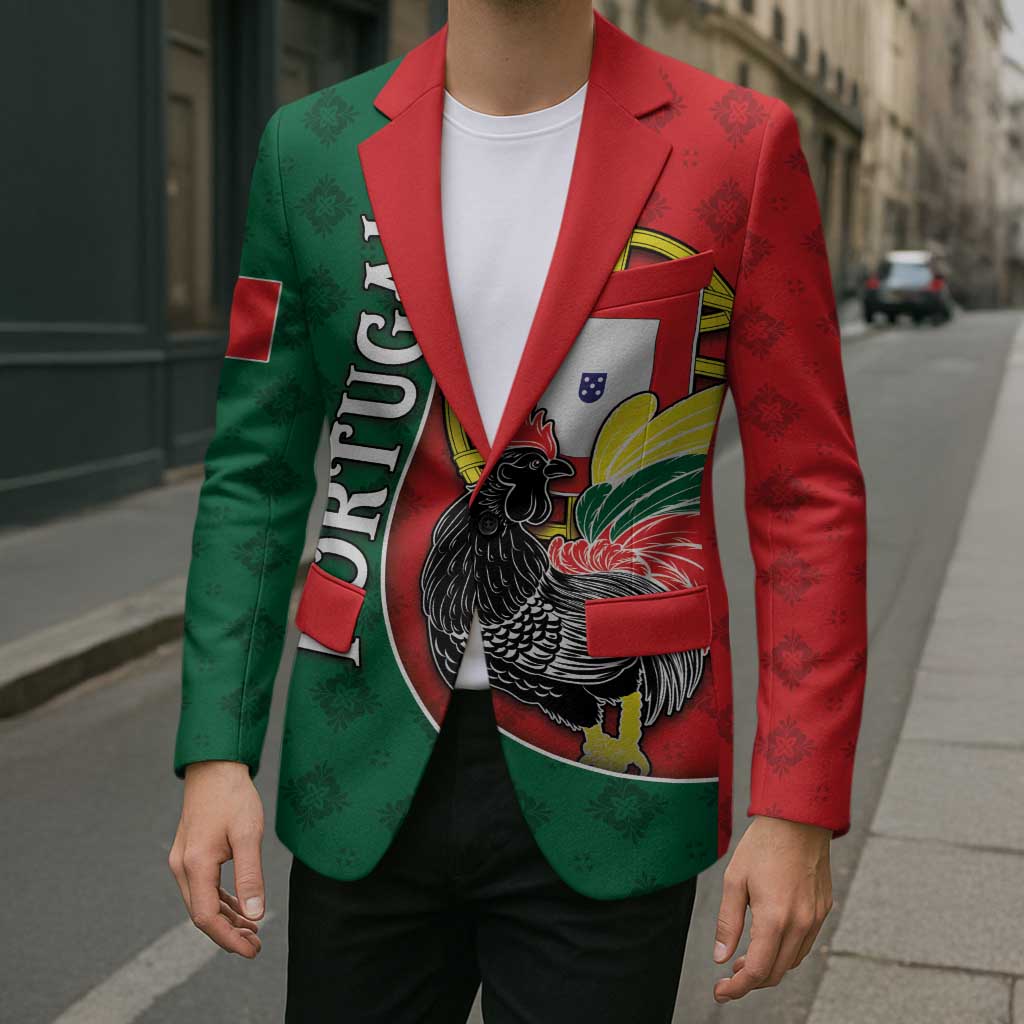 Personalized Portugal Blazer Rooster With Coat Of Arms - Wonder Print Shop