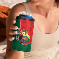 Personalized Portugal 4 in 1 Can Cooler Tumbler Rooster With Coat Of Arms - Wonder Print Shop