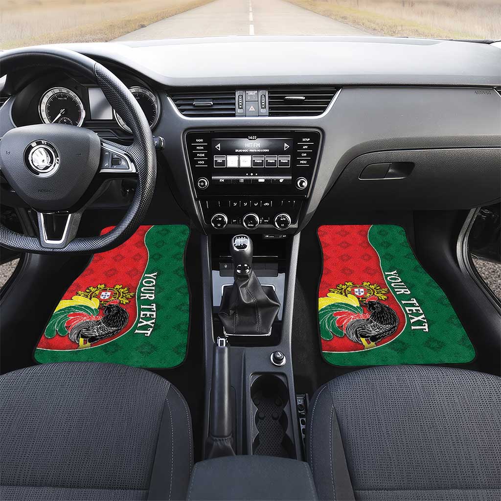 Portugal Car Mats Rooster With Coat Of Arms - Wonder Print Shop