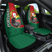 Portugal Car Seat Cover Rooster With Coat Of Arms - Wonder Print Shop