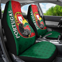 Portugal Car Seat Cover Rooster With Coat Of Arms - Wonder Print Shop