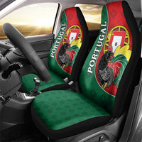 Portugal Car Seat Cover Rooster With Coat Of Arms - Wonder Print Shop
