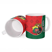 Personalized Portugal Ceramic Mug Rooster With Coat Of Arms - Wonder Print Shop