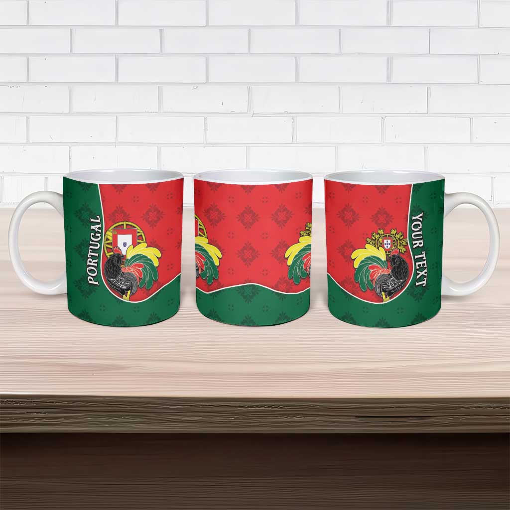 Personalized Portugal Ceramic Mug Rooster With Coat Of Arms - Wonder Print Shop