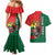 Personalized Portugal Couples Matching Mermaid Dress and Hawaiian Shirt Rooster With Coat Of Arms - Wonder Print Shop